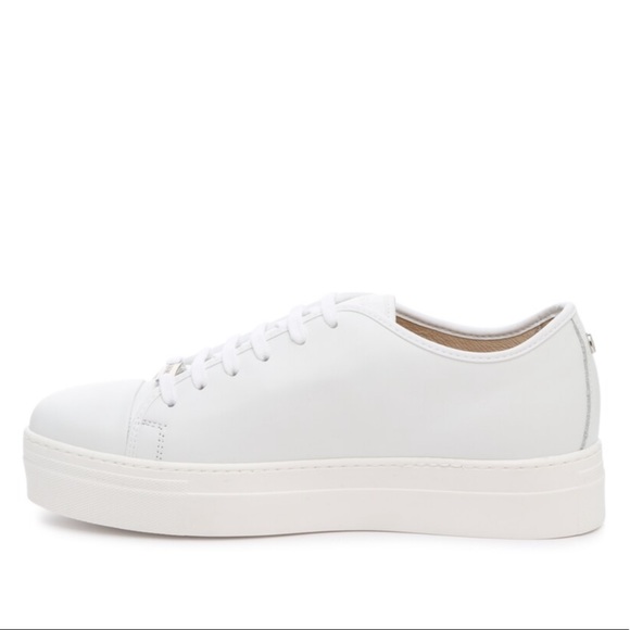 Valentino dalia white leather platform sneakers - Picture 4 of 15
